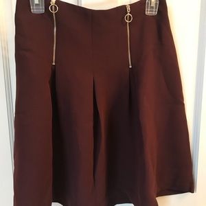 Ann Taylor petite burgundy skirt